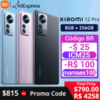 Globalna wersja Xiaomi Mi 12 Pro 5G mobilny Snapdragon 8 Gen 1 Octa Core 8GB/12GB 256GB 120Hz wyświetlacz 120W ładowanie 50MP kamera 1